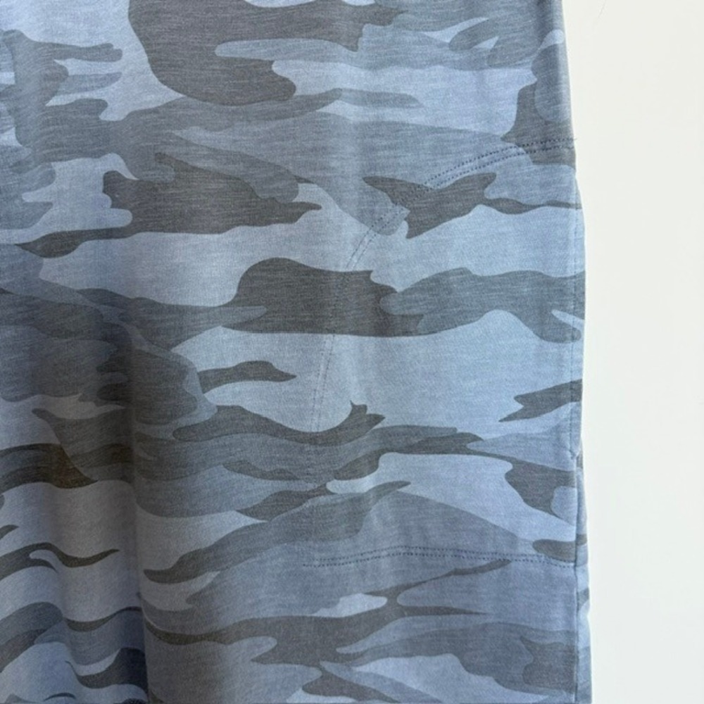 Splendid Blue Camo T-Shirt Dress with Pockets Size Large | $150 Retail - Picture 5 of 9